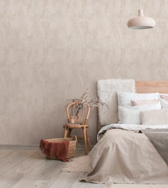 Effen behang, vliesbehang Novamur Yvi beige 