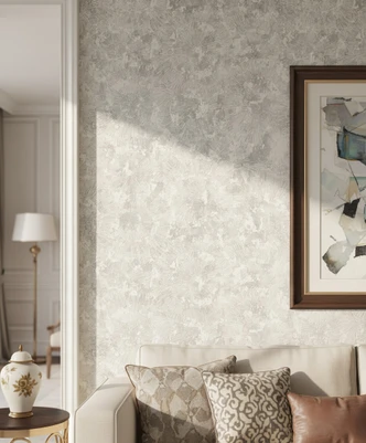 Carta da parati in tessuto non tessuto grafica moderna in colore grigio  