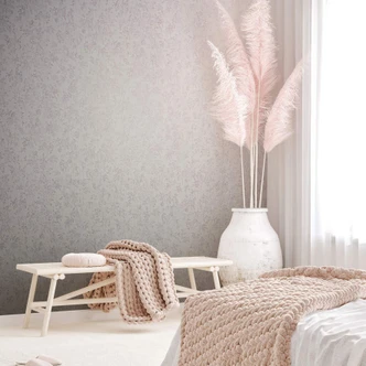 Vliestapete mit leicht opulentem Damaskmotiv weiß, rosa Grafisch 