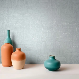 Vliestapete Geometrisch, Linien Streifen Geometrisch in Blau 