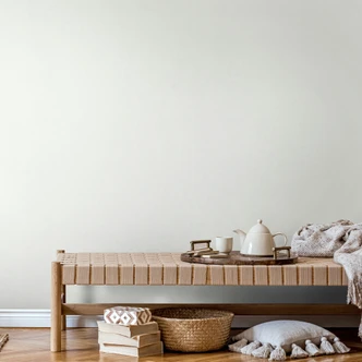 Vliestapete Strukturiert Uni Modern matt in Beige 