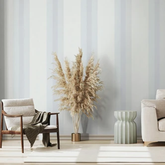 Papel pintado no tejido Rayas clásico mate en gris Papel pintado no tejido Rayas clásico mate en gris