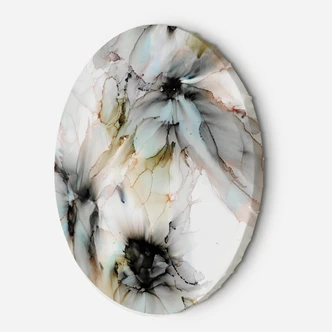 Rundes Leinwandbild Beige Abstraktion Aquarell 