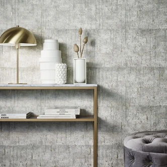 Vliestapete mit glänzender Betonoptik grau, beige Struktur 