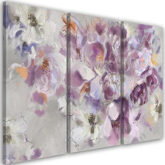 Leinwandbild 3 teilig, Iris Blume 