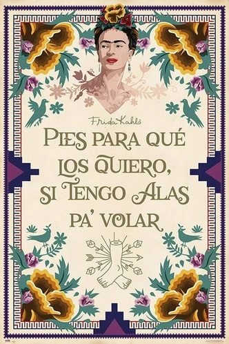 Poster art print Frida Kahlo 61x91,5 cm 