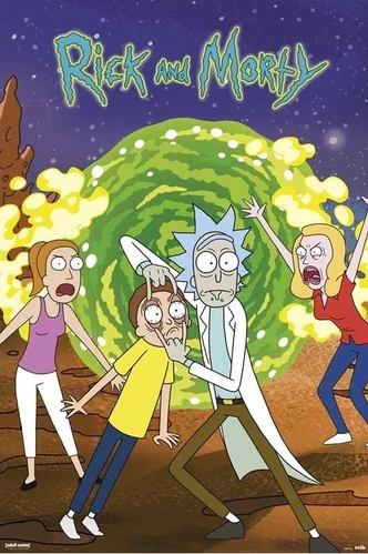 Poster, film poster Rick and Morty - Portal 61x91,5 cm Poster, film poster Rick and Morty - Portal 61x91,5 cm