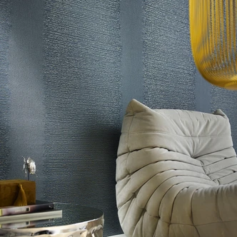 Tapeta z włókniny w paski i drobne linie, niebieska, szara tekstura Tapeta z włókniny w paski i drobne linie, niebieska, szara tekstura