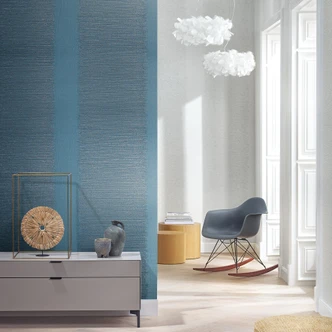 Vliestapete mit Streifen und feinen Linien blau, türkis Struktur Vliestapete mit Streifen und feinen Linien blau, türkis Struktur