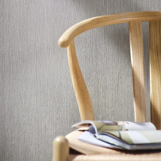 Vliestapete mit feinen Linien und leichter Struktur grau, beige Uni 