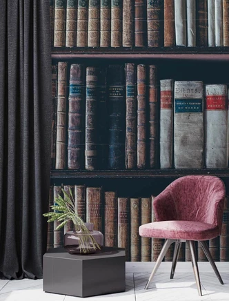 Fototapete, Bücherregal 