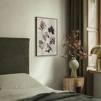 Vliestapete Blätter Floral Natur matt in Grün 