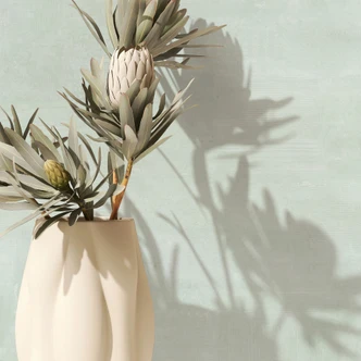 Vliestapete Putzoptik, Betonoptik Uni Geometrisch matt in Grün 