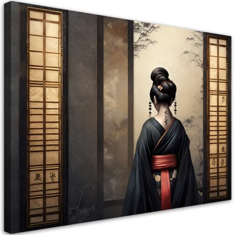 Leinwandbild, Japanische Geisha 