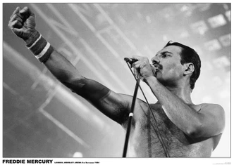 Poster Freddie Mercury - Wembley 1984, Poster (84,1 x 59,4 cm) 