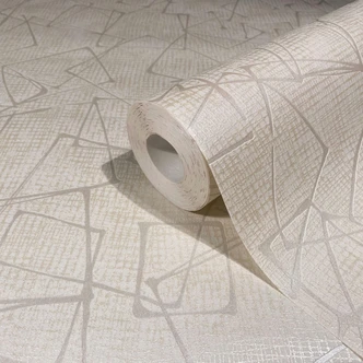 Vliestapete Grafisch Modern in Beige  