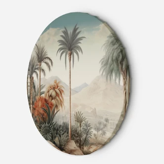 Rond canvas beeld Tropisch Landschap 