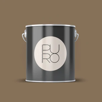 Premium väggfärg brun - Tygmatt väggfärg för interiör - PURO c7011 mellow brown 