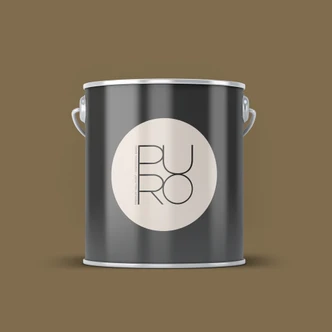 Premium väggfärg brun - Tygmatt väggfärg för interiör - PURO c7012 mellow brown 