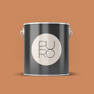 Premium väggfärg orange - Tygmatt väggfärg för inomhusbruk - PURO c9004 dammig orange Premium väggfärg orange - Tygmatt väggfärg för inomhusbruk - PURO c9004 dammig orange