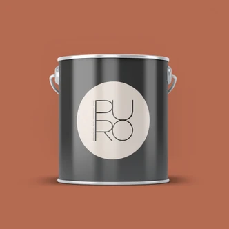 Premium väggfärg röd - Tygmatt väggfärg för interiör - PURO c9008 dammig orange Premium väggfärg röd - Tygmatt väggfärg för interiör - PURO c9008 dammig orange