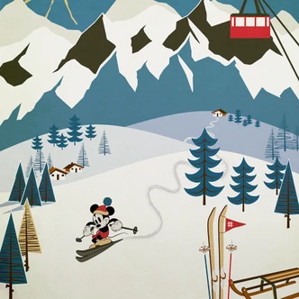 Carta da parati - Mickey Alpine - 200 x 250 cm 