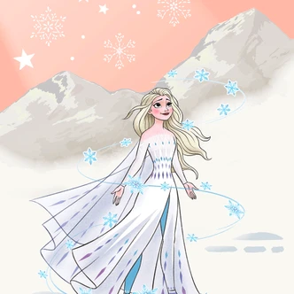 Carta da parati - Frozen Winter Magic - 200 x 280 cm 