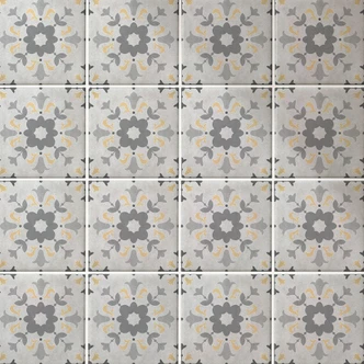 Tegelstickers Bloemen Ornament (set van 12) 