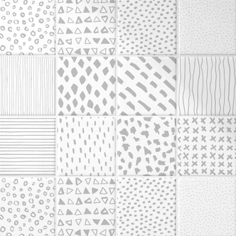 Azulejos Adhesivos formas - gris - lote de 12 