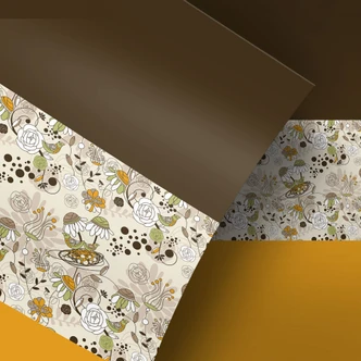 Möbelfolie, Dekofolie - abwischbar - Abstract Birds and Flowers 