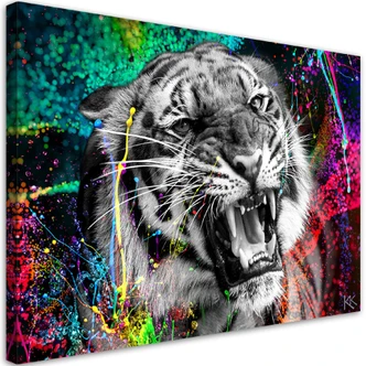 Canvasbillede, Tiger dyr natur 