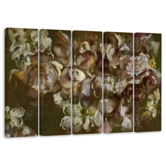 Leinwandbild 5 teilig, Iris Blume 
