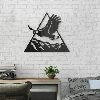 Wanddecoratie Adelaar boven de bergen 