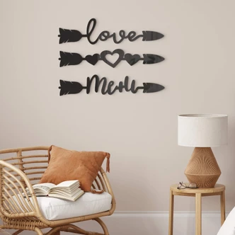 Acrylglas Pijlen Love 