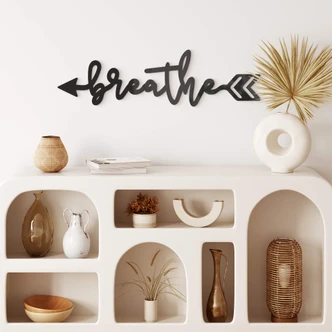 Acryldecoratie - Breathe Arrow 