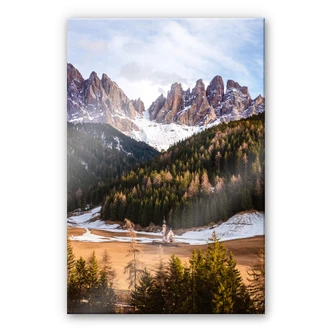 Plexiglas Colombo - Kerkje in de Bergen Plexiglas Colombo - Kerkje in de Bergen