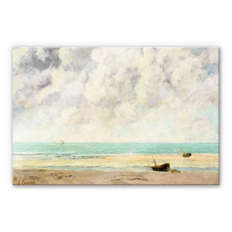 Tableau en verre acrylique Courbet - La mer calme 