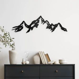 Acryldecoratie Bergpanorama (3-delig) 