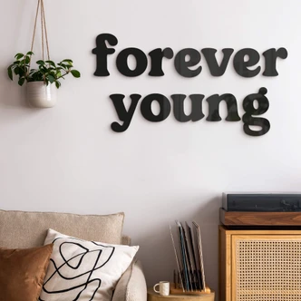 Wanddecoratie Forever Young 