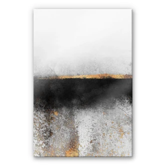 Acrylglasbild Fredriksson - Ruß und Gold 