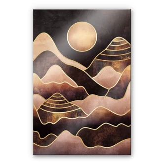 Acrylglasbild Fredriksson – Sonnenuntergang  