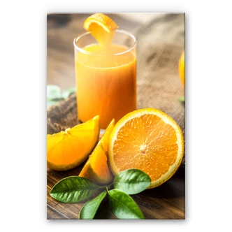 Acrylic Glass Fresh Orange Juice Acrylic Glass Fresh Orange Juice