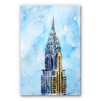 Acrylglasbild Bleichner - Chrysler Building in NYC 