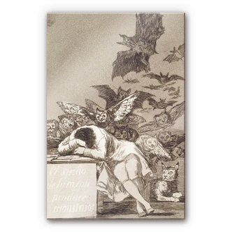 Acrylic print de Goya - The sleep of reason gives birth to monsters  