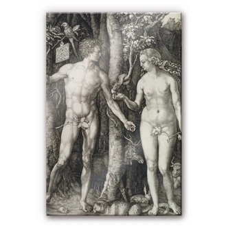 Acrylglas Dürer - Adam en Eva 