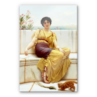 Stampa su vetro acrilico Godward - Ozio 