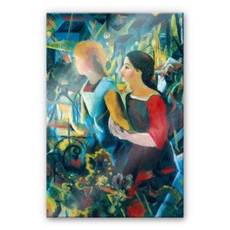 Acrylic print Macke - Two girls 
