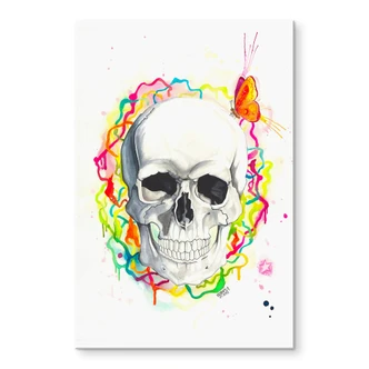 Tableau en verre acrylique Buttafly - Skull 