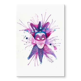 Tableau en verre acrylique Buttafly - Mardi Gras Mask 