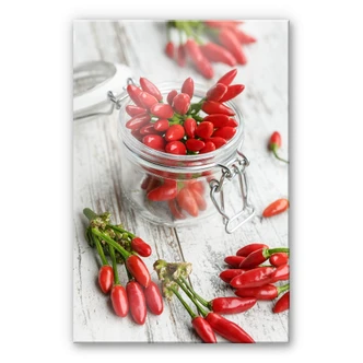 Tableau en verre acrylique Hot Chili 